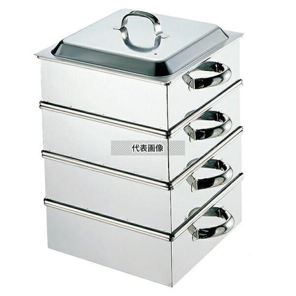 10個セット】EBM(江部松) 18-8(ステンレス) 業務用角蒸器 28cm 3