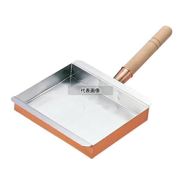 【2個セット】丸新銅器 銅 玉子焼(卵焼き) 名古屋型 15cm 193×198mm 玉子焼き器  No.0499400の画像