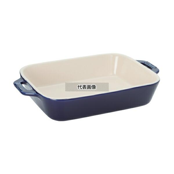 【5個セット】ストウブ セラミック レクタンギュラーディッシュ 14cm×11cm ブルー 40508-583 0.4L 皿  No.0547671_1
