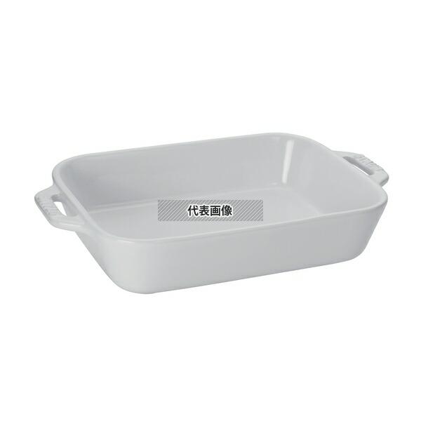 【5個セット】ストウブ セラミック レクタンギュラーディッシュ 20cm×16cm ホワイト 40508-589 1.1L 皿  No.0547691の画像