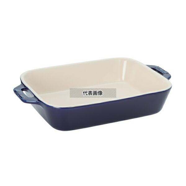 【5個セット】ストウブ セラミック レクタンギュラーディッシュ 20cm×16cm ブルー 40508-587 1.1L 皿  No.0547701の画像