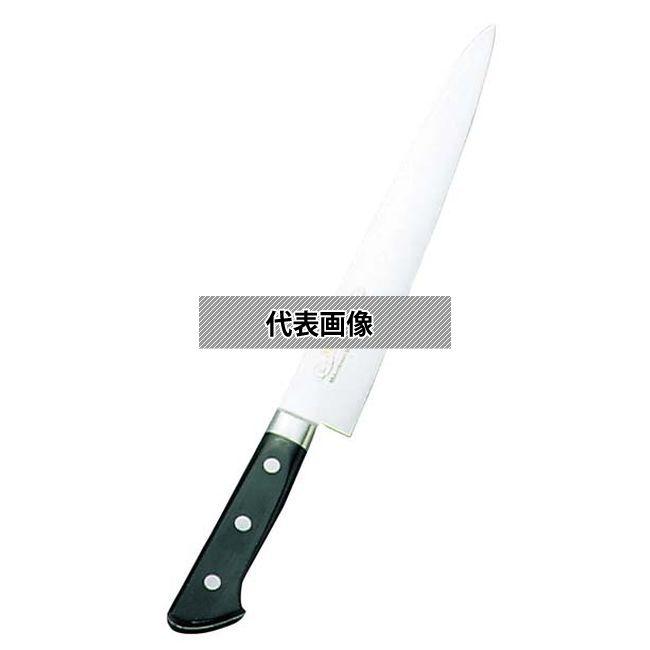正広作 ツバ付 モリブデン鋼 筋引 27cm 筋引き 包丁 No.0588100