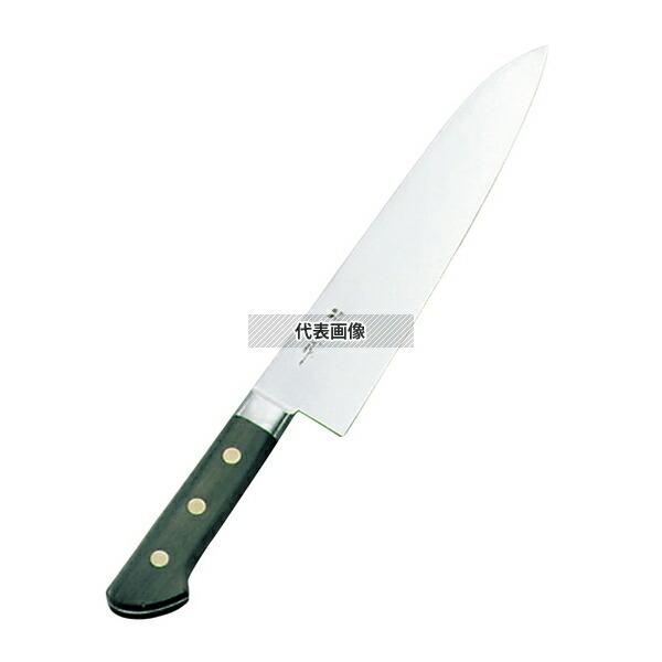 【2個セット】正広作(日本鋼・ツバ付) 牛刀 21cm 牛刀  包丁 No.0588400の画像