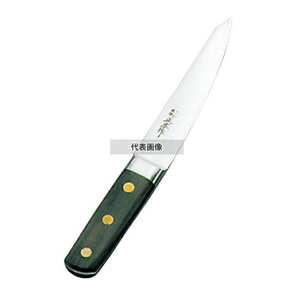 【2個セット】正広作(日本鋼・ツバ付) 骨スキ 丸型 15cm 骨スキ  包丁 No.0589400の画像
