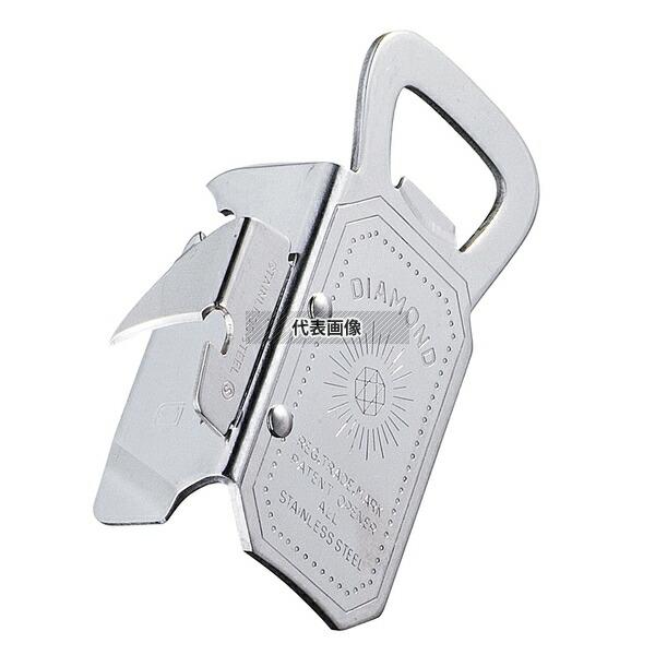 【2個セット】新考社18-0(ステンレス) ダイヤモンド缶切 50×H80 缶切り  No.0739520 |  | 01