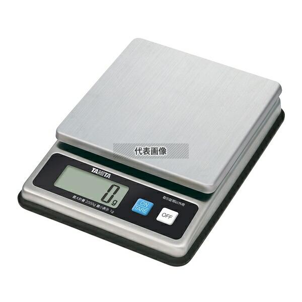 【5個セット】タニタ TANITA(タニタ) デジタルスケール 2kg KW-1458 217×162×H51 はかり No.0858000_1