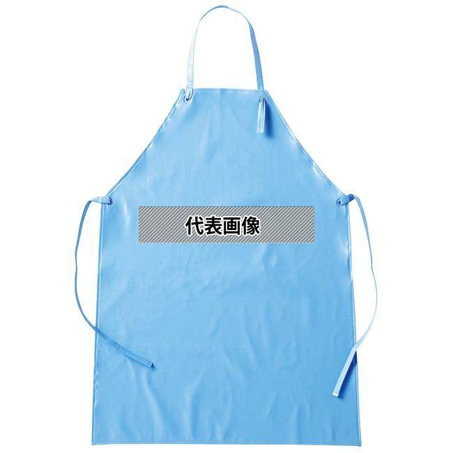 東和コーポレーション 耐油ウレタンエプロン ブルー 丈(長さ):97cm、巾(胴回り):84cm  ユニフォーム No.1023930 | 