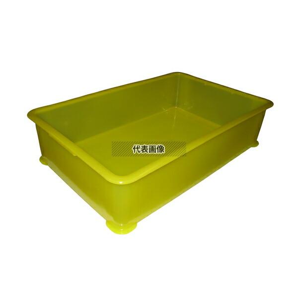 【5個セット】EBM(江部松) PP半透明カラー番重 A型 大 イエロー (サンコー製)  32.7L 643×417×H160  No.1084140_1