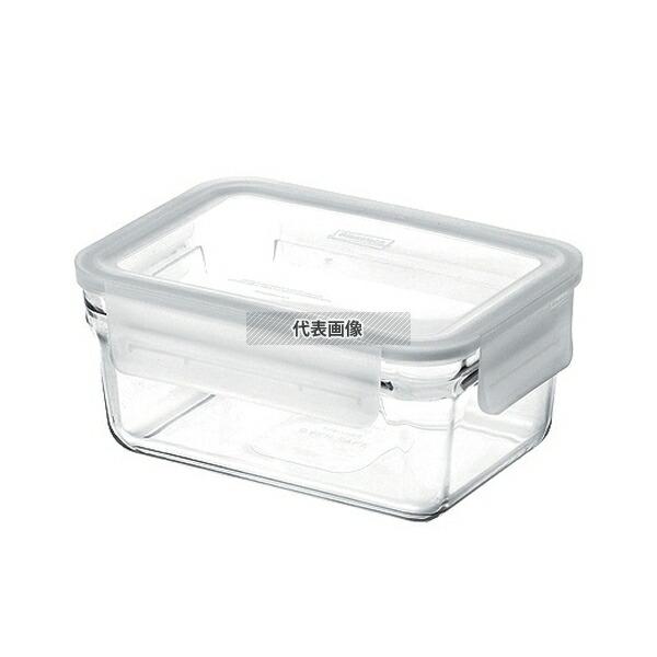 【10個セット】グラスロック グラスロック レクタングル 中 GL0202 700ml 159×111×H59  ストックポット/保存容器 No.1096500 |  | 01