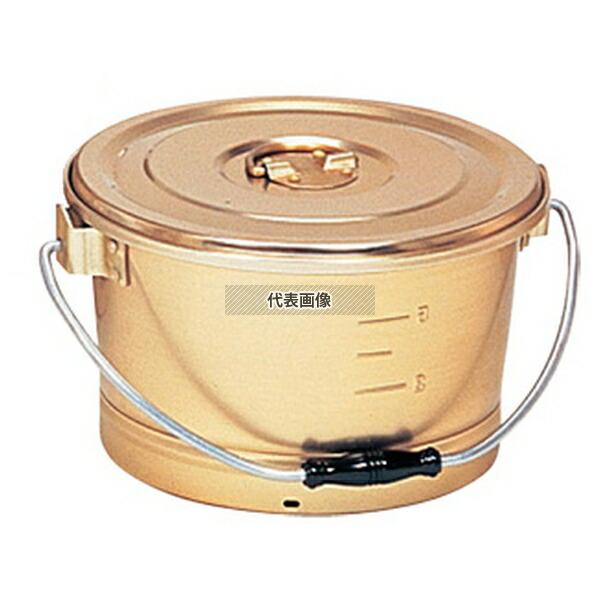 【2個セット】オオイ金属 シュウ酸アルマイト 丸型一重 食缶 10L 213-BG 10L φ270 運搬/ケータリング No.1129800_1