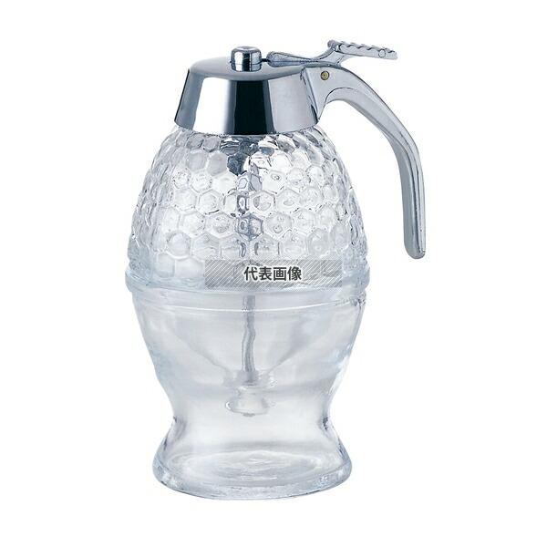 【10個セット】佐藤金属興業 ガラス ハニーディスペンサー 200ml φ83×105×H155 カフェ/サービス用品/トレー No.1130600_1