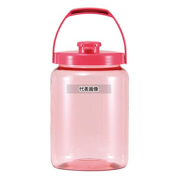 タケヤ化学工業 プラスチック カラー果実酒びん R型 4.2L ピンク 4.2L 外径:164  ストックポット/保存容器 No.1170410 | 