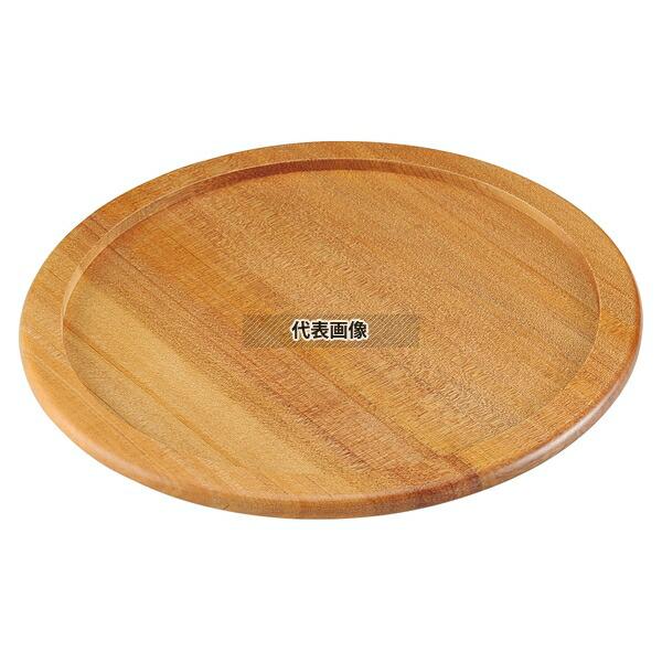 【10個セット】ステーキ&ピザプレート用木台 (アルミ枠付用) 29cm用 φ320 台 No.3663610_1