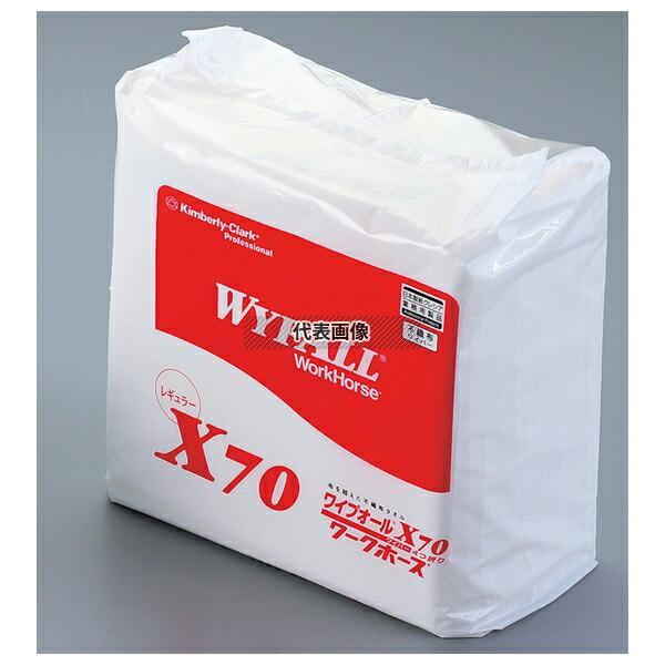 【10個セット】クレシア ワイプオールX70 4ツ折リ (50枚入)  335×343 紙雑巾  No.4048630_1