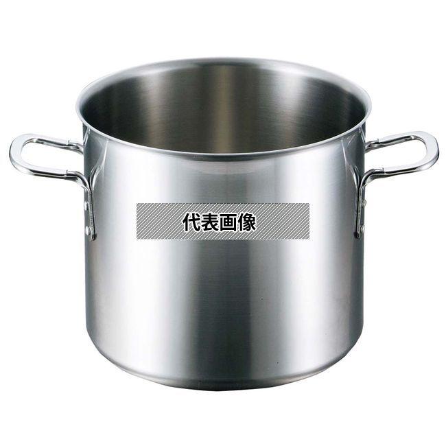 【2個セット】EBM(江部松) ビストロ 三層クラッド 寸胴鍋 33cm 蓋無 OD350×BD280 No.4142300 IＨ・ガス兼用鍋 寸胴鍋