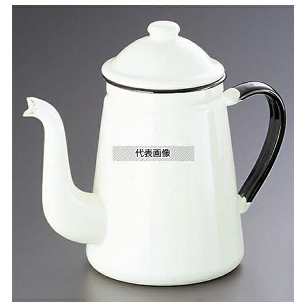 【5個セット】キリン印 ホーロー コーヒーポット #13 白 1.6L 1.6L 底径:φ130 コーヒーポット No.4428100_1