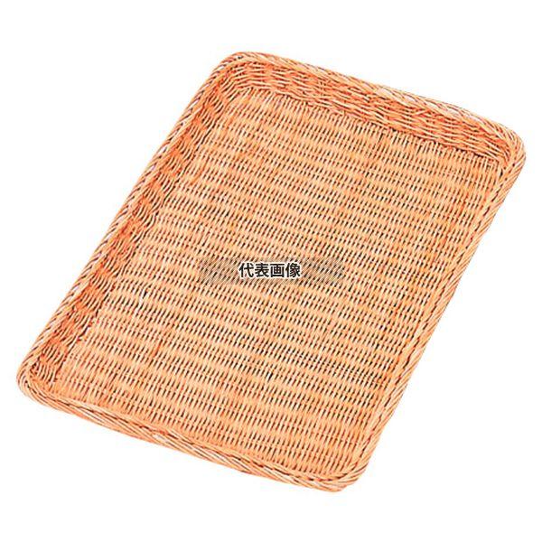 【2個セット】よし与工房 籐製 浅型パンカゴ Y-1-WH 420×295×H30 420×295×H30 ディスプレイ用品 No.4647800_1