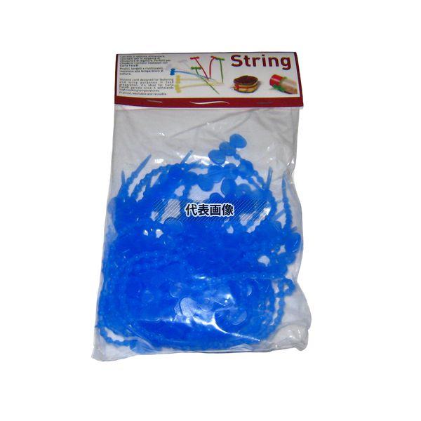 【2個セット】カルタファタ用 ストリング (シリコン製結ビヒモ) 青 50個入 ラップ No.5092400