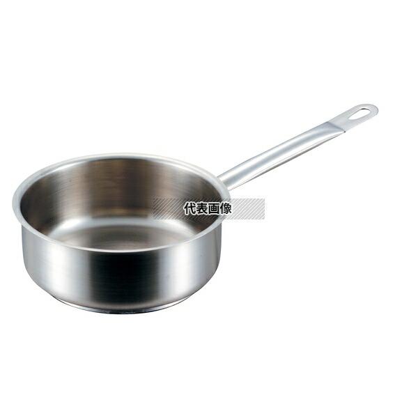 【5個セット】PADERNO(パデルノ) 浅型片手鍋 (蓋無) 1008-28cm 電磁 5.8L φ298 IH/ガス兼用鍋 18-10(ステンレス) No.6265000_1