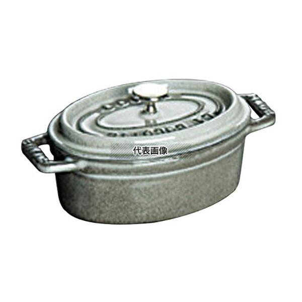 【2個セット】ストウブ ピコ・ココット オーバル 17cm グレー 40509-481 1L 底径:146×106  ブランドキッチンコレクション No.6724200 |  | 01