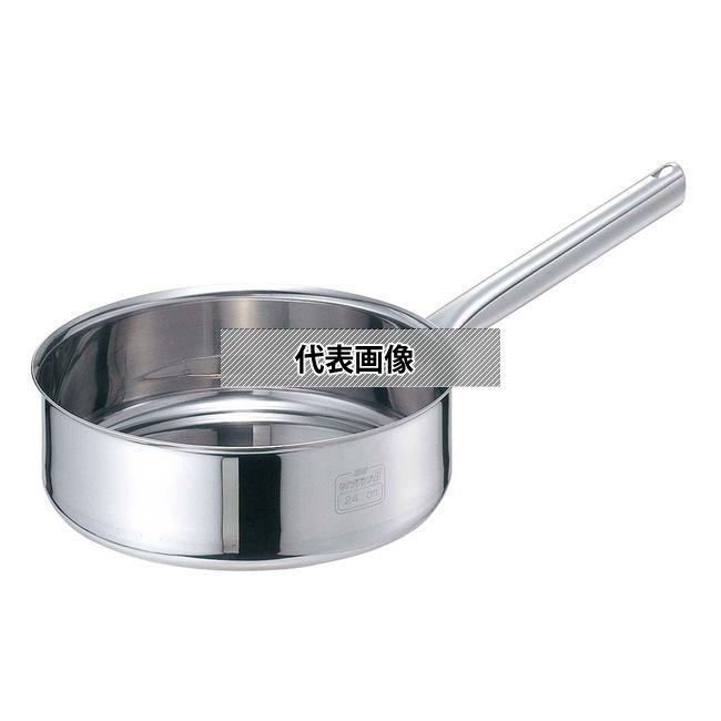 【2個セット】EBM(江部松) モリブデンジ2 浅型片手鍋 15cm 蓋無 1L 外径:165 IH/ガス兼用鍋 No.8691400_1