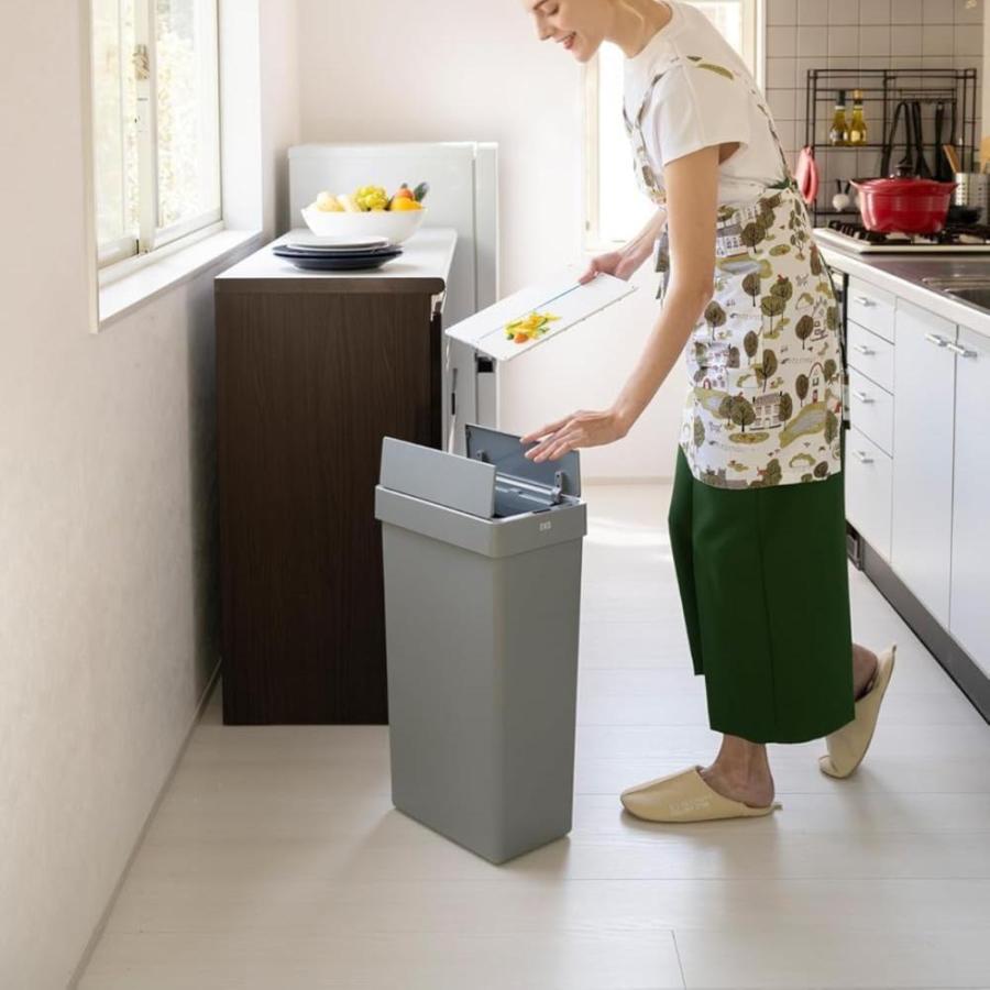 EKO JAPAN エックスウィングライトセンサービン 30L ホワイト 2個セット [FirstOriginal]の画像