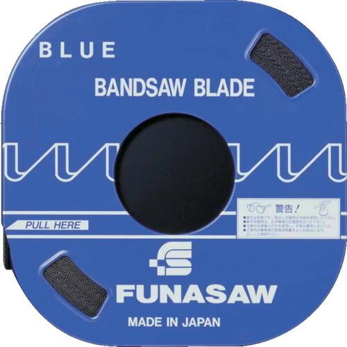 フナソー バンドソー コンターマシン用バンドソー ブルー（B） 幅19 厚0.8 長さ30m ピッチ12 (B 19X12P)