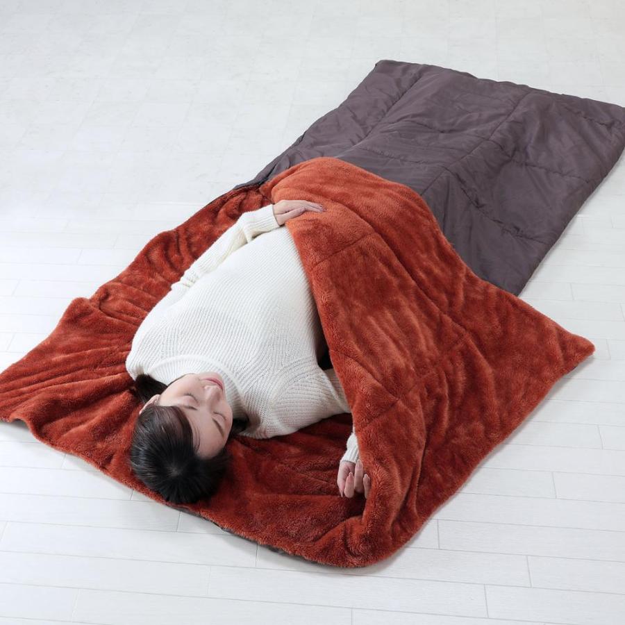 2025AW新商品 蓄熱 天然鉱石繊維 岩盤浴のようなあったか寝袋 | 岩盤浴