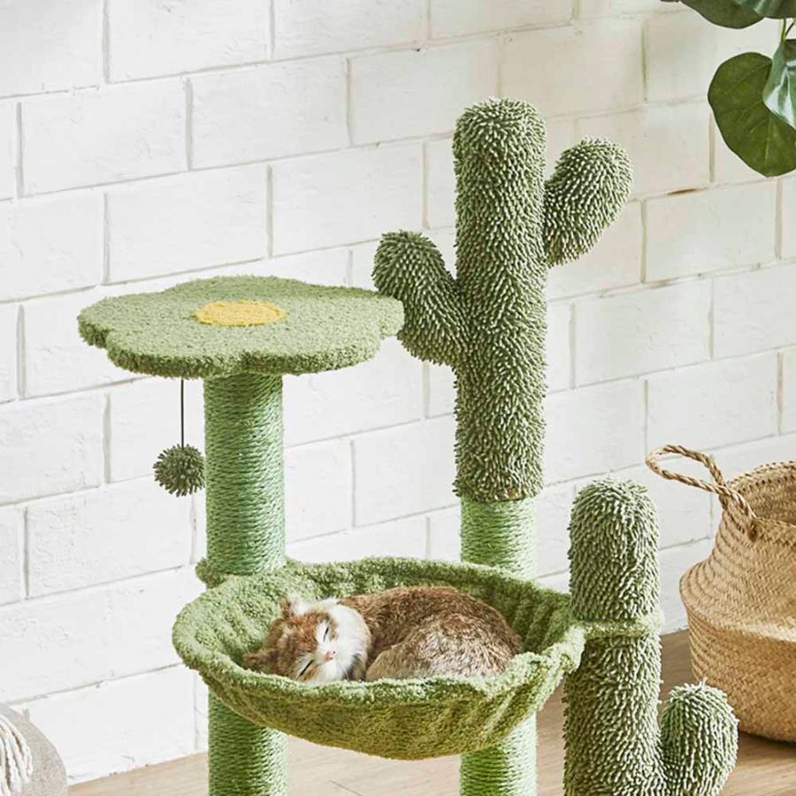 後藤家具物産 キャットタワー CAT-TW-STN サボテン ペット用品 ペット用家具の画像