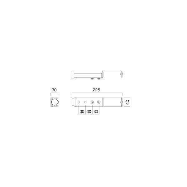 ハヤミ工産(HAMILex) PHP-B8207 ブラック ディスプレイ背面受け金具 [時間指定不可][法人限定] |  | 01