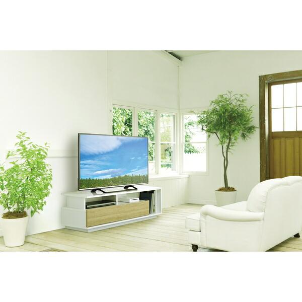 ハヤミ工産(TIMEZ) テレビ台 TV-EL125W 【32〜55V型対応】 ホワイト 