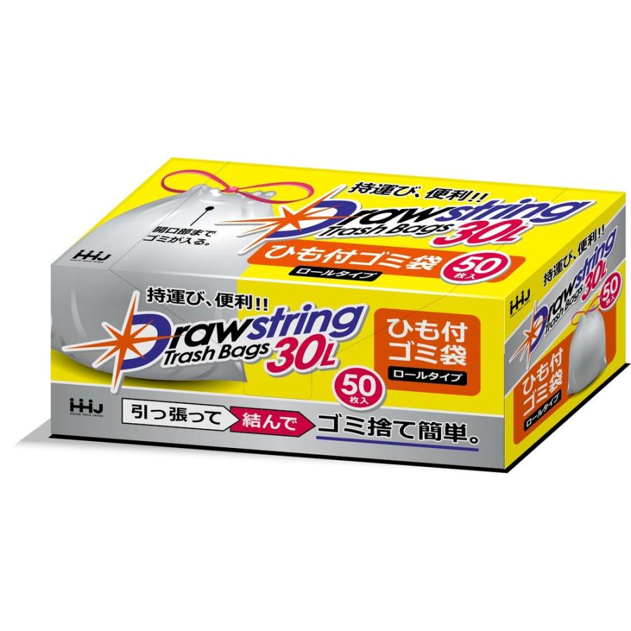 【2個セット】ハウスホールド RD30 紐付きロールゴミ袋 半透明 30L [単品内容量/50枚] : ファーストヤフー店 - 通販 ...