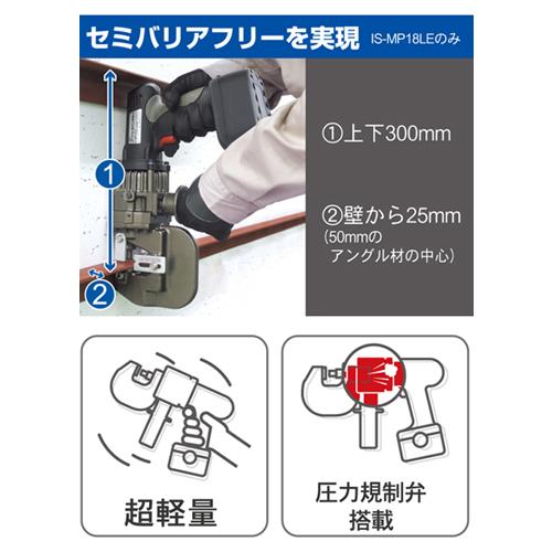 おしゃれ】廃番 育良精機(イクラ) IS-MP18LE DC18V 3.0Ah 電動油圧充電