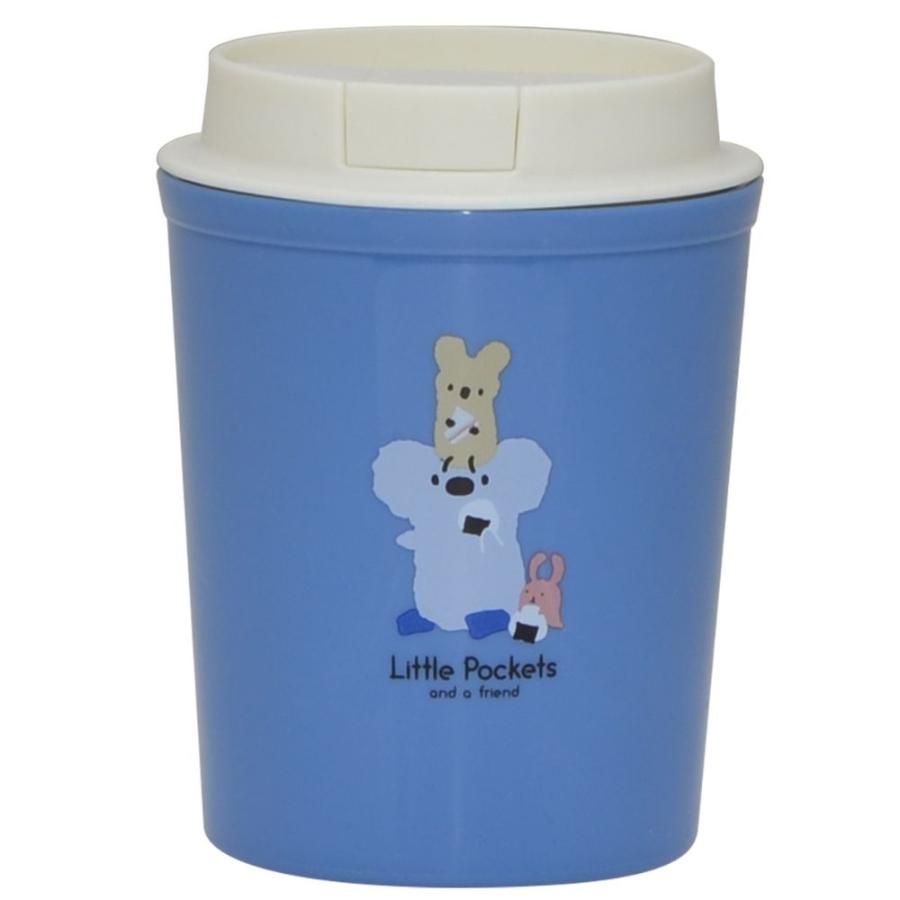 【箱売り 72個セット】Little Pockets タンブラー(ブルー) | タンブラー KOKUBO プラスチック製 小久保工業所 飲料容器 動物柄 キティキャラクター ボトル おしの画像