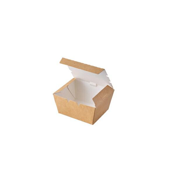 KPプラテック KLPボックス1 No. ナチュラル 450個入 お弁当容器 BOX 容量約470g サンドイッチ 揚げ物 54814 [法人 ...