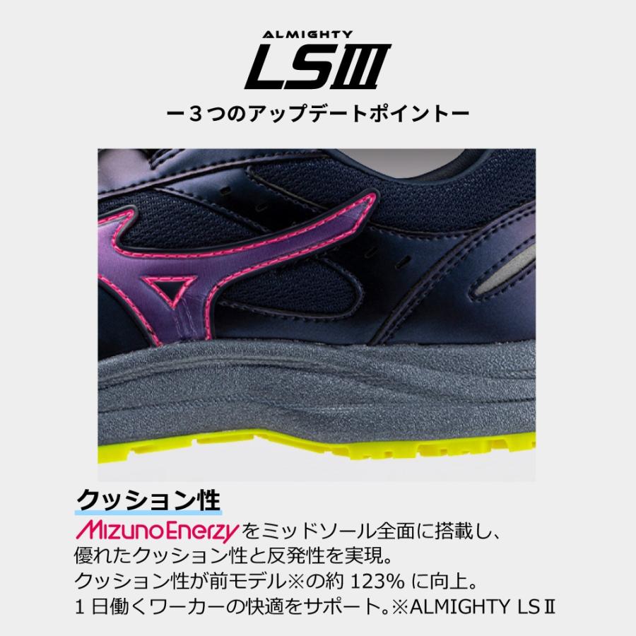 オールマイティ 限定 ミズノ 安全靴 ALMIGHTY LS3 53L BOA F1GA2606