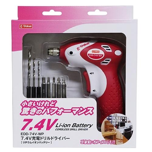 ◆藤原産業 E-Value 充電ドリルドライバー7.4V EDD-74V-WP|ファーストPayPayモール店|01
