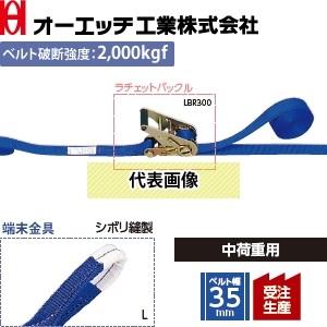 OH(オーエッチ工業) 荷締機 ラッシングベルト LBR300 L10-40L OH(オーエッチ工業) 荷締機 ラッシングベルト LBR300 L10-40L
