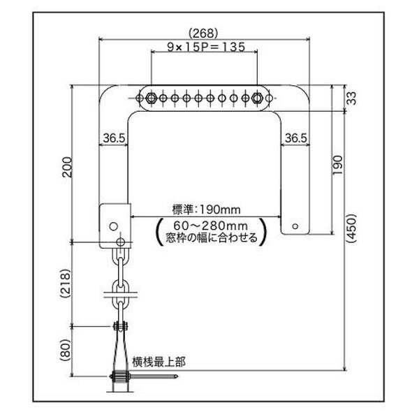 ORIRO(オリロー) 避難はしご 折りたたみ4型(自在) 有効長：3630mm 21010104 [法人限定]の画像