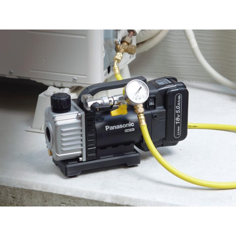 Panasonic パナソニック 18V 充電式真空ポンプセット EZ46A3LJ1G-B 黒 