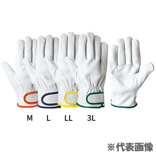 高級作業用手袋 牛本革製 トラスコ JK-18-LL まとめ売り 21双高級作業