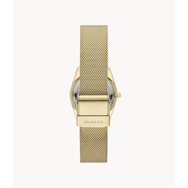 スカーゲン(SKAGEN) GRENEN LILLE ソーラーパワー ゴールドトーン ステンレススチール メッシュウォッチ SKW3077｜firstnet｜03