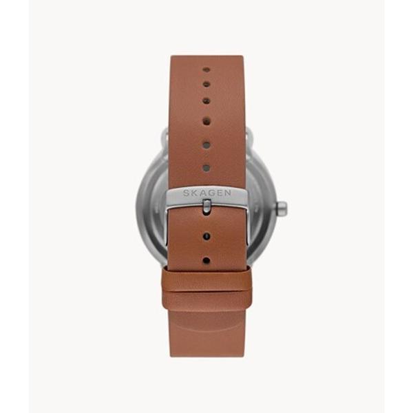 スカーゲン(SKAGEN) RIIS 三針 ミディアムブラウン レザーウォッチ SKW6885｜firstnet｜03