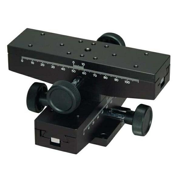 中央精機 DT X・Y軸ステージ 40×140（両ハンドル） LD-112W