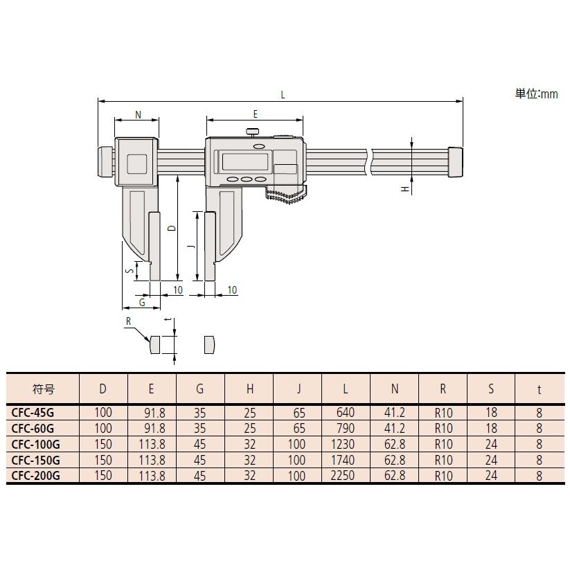 ミツトヨ(Mitutoyo) CFC-45G(552-302-10) ABSクーラントプルーフ 