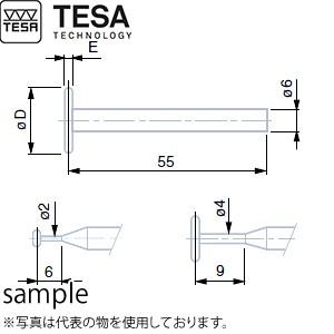 TESA(テサ) No.00760076 φ19mmディスク付測定子 DISC TIP PROBE TC 19mm