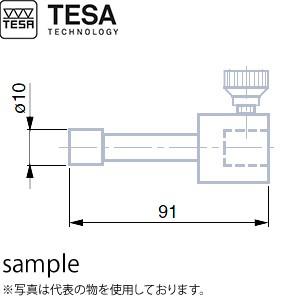 【超特価sale開催】  TESA(テサ) No.00760093 φ10mm×12mm円筒型プローブ PROBE CYLINDRICAL TC 10mm 基準器、ゲージ