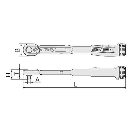 TONE (トネ) プレセット形トルクレンチ T6MN300-QL 19mm角 ダイレクトセットタイプ 収納ケースなし｜firstnet｜03