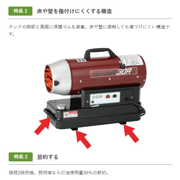 静岡製機 ホットガン HG-30RS 熱風オイルヒーター 50hz/60hz兼用