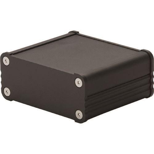 □タカチ アルミ押出材ケース ブラック EX19618BB(2025415)[法人限定